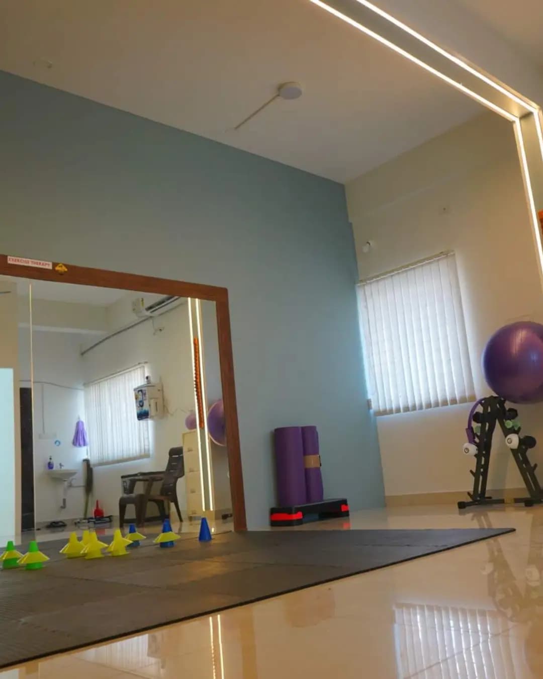 Advanced physiotherapy exercise room near ISRO Layout