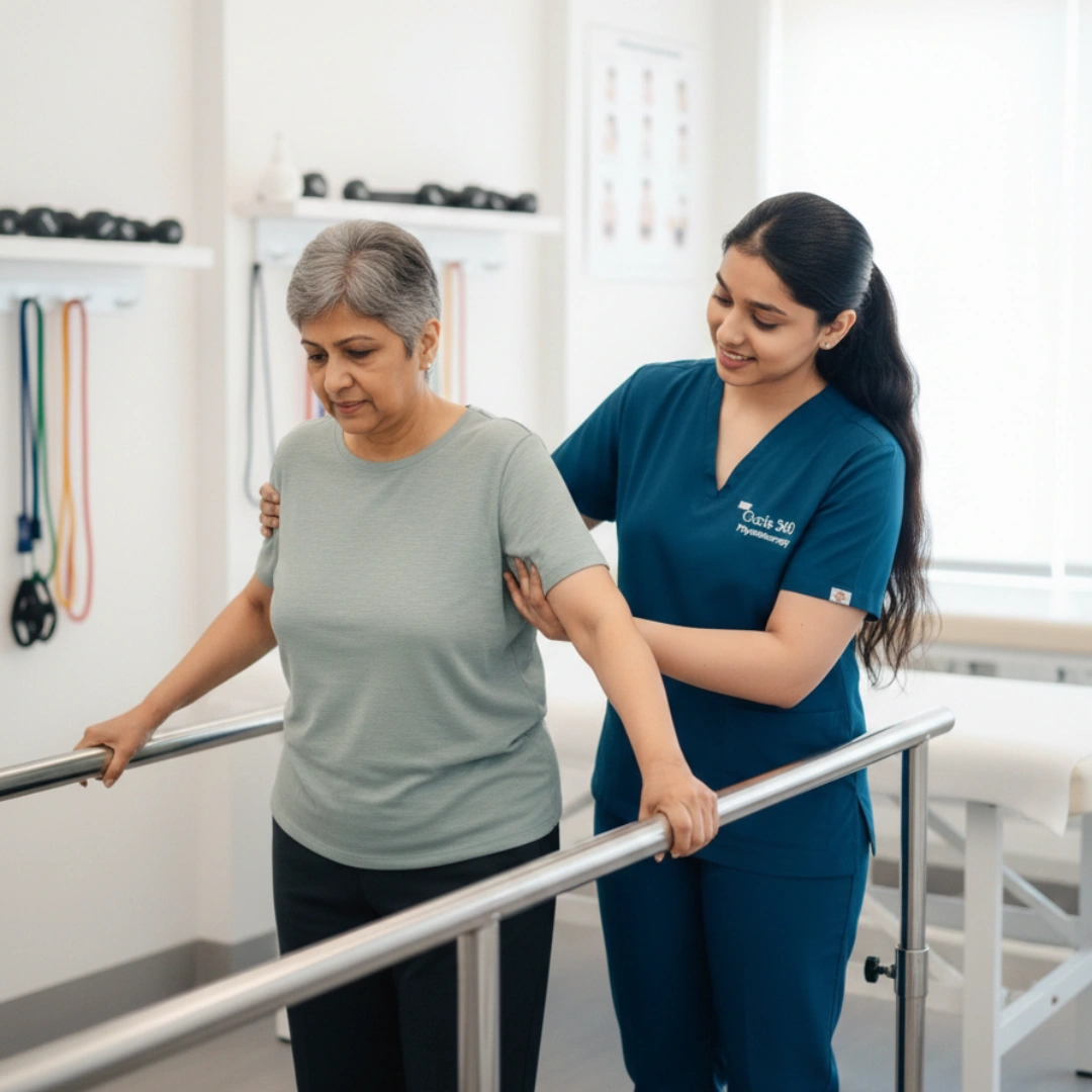 Elderly physiotherapy treatment at Curis 360