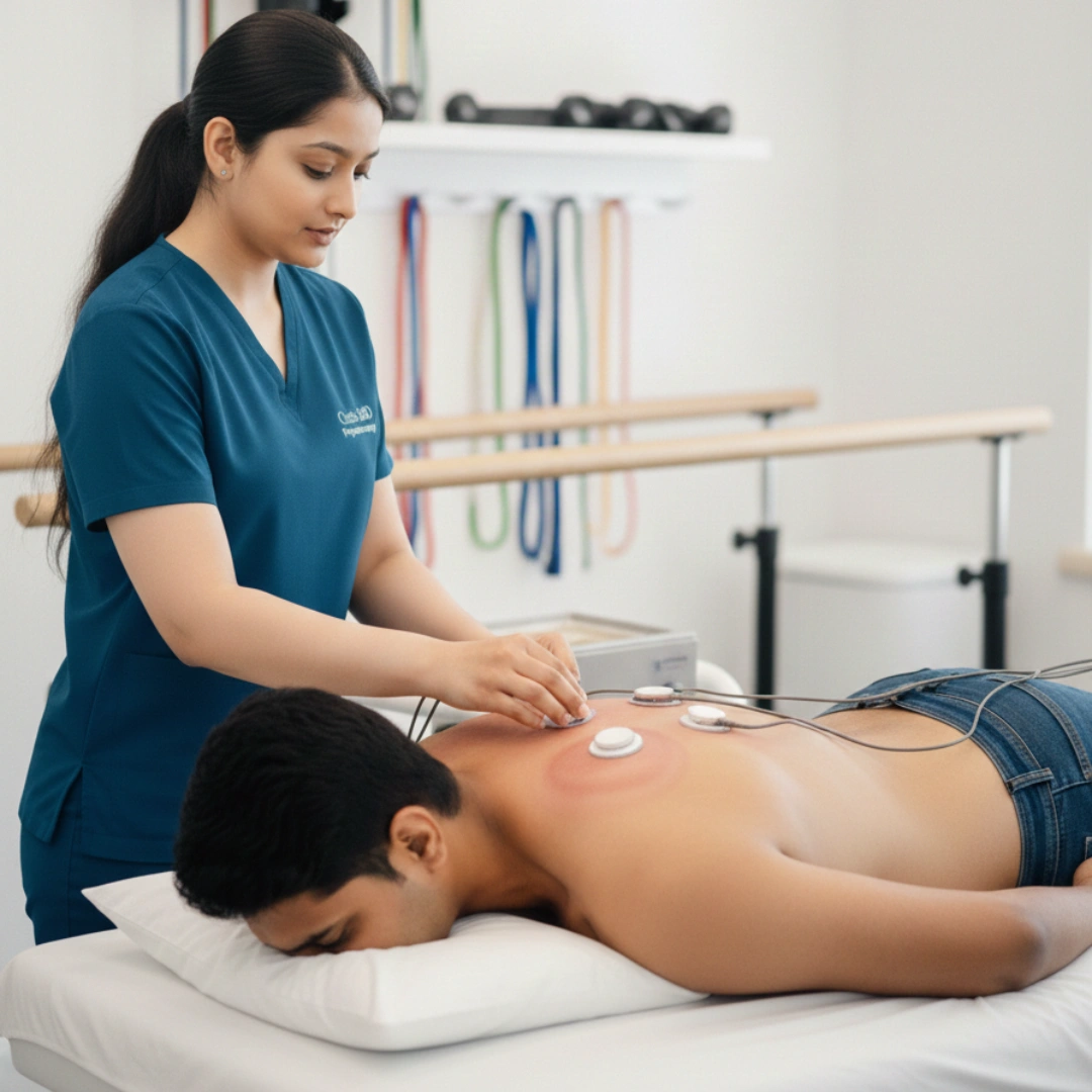 Interferential Therapy session at Curis 360 Bangalore