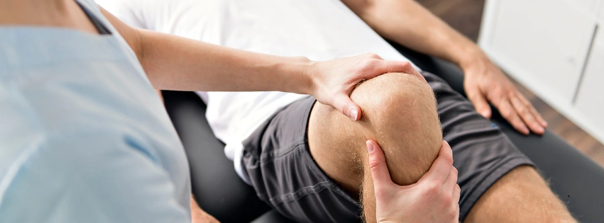 A Curis 360 physiotherapist administering a treatment session